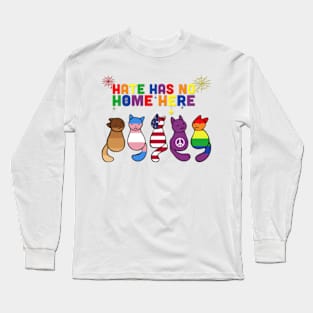 Cat HATE has no Home here Long Sleeve T-Shirt